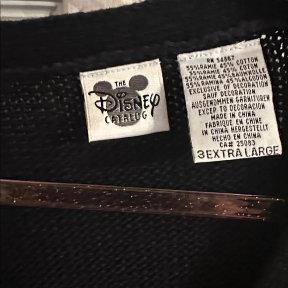 EUC Disney Catalog 3XL Halloween Winnie the Pooh button down Cardigan Sweater - Picture 3 of 5